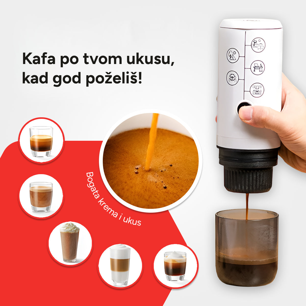 Barimo prenosivi espreso aparat