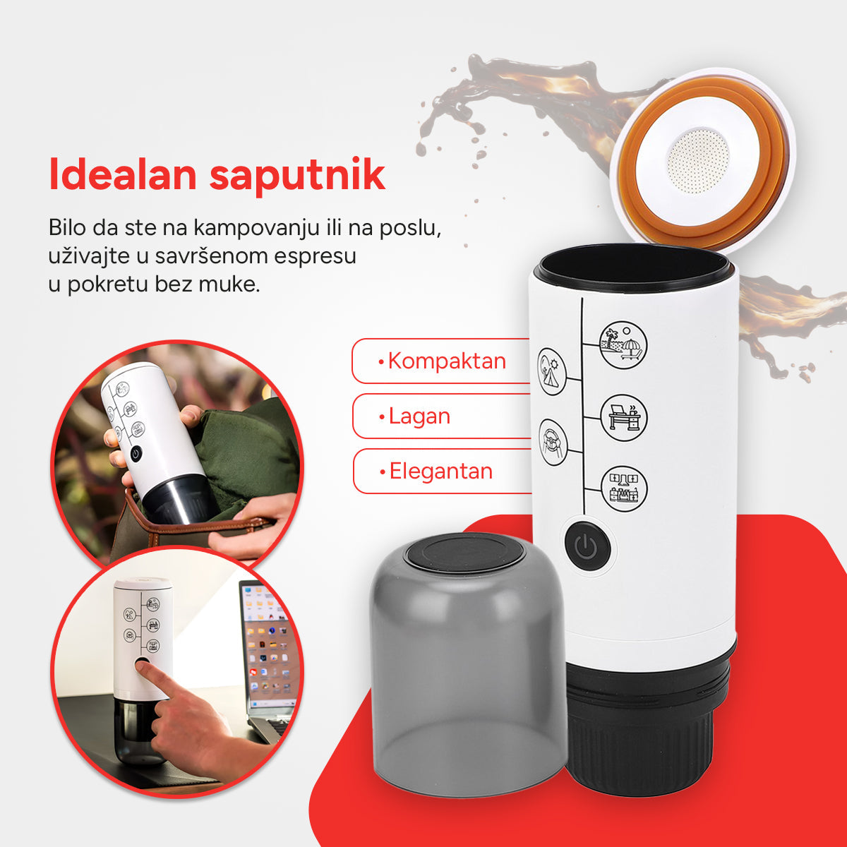 Barimo prenosivi espreso aparat