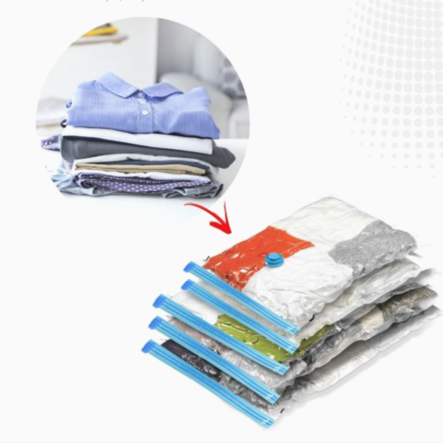 Vakum Kese za Uštedu Prostora + PUMPA